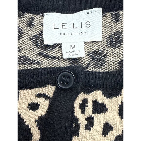 Le Lis Womens Animal Print Rayon Polyester Sweater & Tank Top Set Stylish Size - Picture 8 of 11
